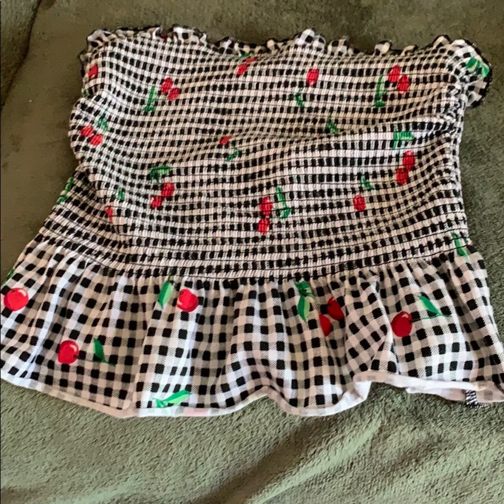 Strapless shirt